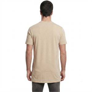 เสื้อยืดคอกลมแขนสั้นทรงปกติสำหรับผู้ชาย สีพื้น ผ้าฝ้ายเจอร์ซีย์ ลำลอง เรียบง่าย คอวี ผ้าถักย้อมสีพื้น - Product Image 2