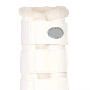 Custom Logo Leather Equestrian Fleece Lined Horse <b>Boots</b> Training Jumping Riding Event High Quality Woof <b>Brushing</b> <b>Boots</b> - Product Image 6