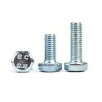 Bolts Nuts DIN933 DIN931 Hot Dip Galvanized Fully Threaded Hex Bolt Grade 4.8 8.8 10.9 High Tensile Carbon Steel Inch Left/Right