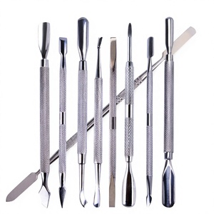 Pousse-cuticules de précision en acier inoxydable, outil professionnel double extrémité pour nettoyer les ongles et enlever les cuticules, pour manucure et pédicure - Product Image 1