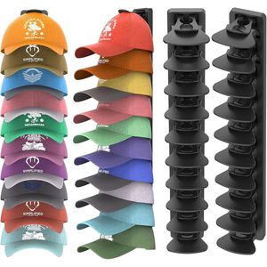 2 Pack Strong Adhesive Wall Storage Rack Baseball Cap Organizer That Holds 40 <b>Hats</b> <b>Display</b> <b>Hat</b> Holder Cl - Product Image 1
