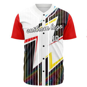 Maillot de baseball personnalisable pour jeunes, uniforme de softball vierge avec logo brodé, numéro et nom d'équipe cousus, t-shirt de baseball - Product Image 1
