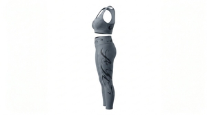Ensembles de yoga pour femmes personnalisés de haute qualité, respirants, à séchage rapide, légers, impression personnalisée, design sans manches en 2 pièces - Product Image 3