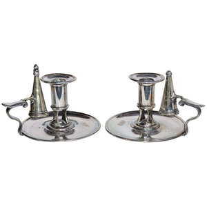 Stainless Steel <b>Candlestick</b> <b>Holder</b> With Embossed Pattern Circular Base And Handle For Home Decoration Farmhouse Chamber Stick - Product Image 3