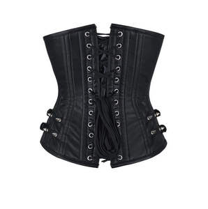 Corset vintage pour femme en dentelle florale et satin brodé, amincissant, pour le quotidien - Product Image 4