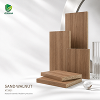 Panneau MDF mélaminé Jinbase Noyer Sable 18mm E0 1220x2440mm pour mobilier d'hôtel et de bureau