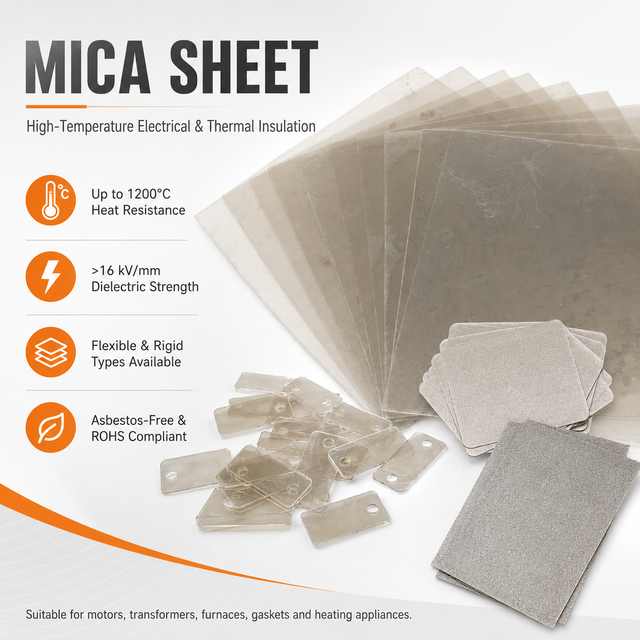 For OEM Manufacturer High Temperature Electrical Insulation Board Heat Resistant Industrial Material Laminated Mica Sheet