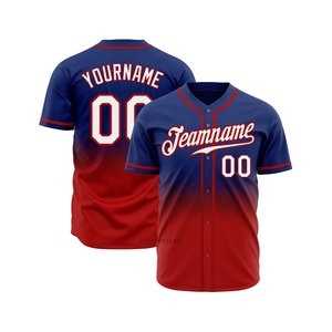 Breathable 100% Polyester Team Name Baseball Jerseys Breathable Polyester Baseball Jerseys with Player Name Camisetas de beisbol - Product Image 1