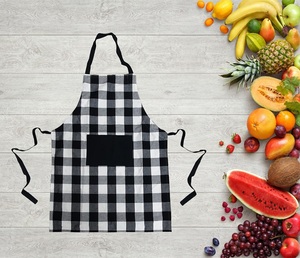 Wholesale Cotton Yarn Dyed <b>Kitchen</b> Custom Color Dyed <b>Apron</b> Durable Soft Breathable Cooking <b>Apron</b> For Chef Home <b>Kitchen</b> - Product Image 1