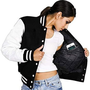 Vestes universitaires en laine et simili cuir de qualité supérieure, style classique Letterman, durables, confortables, mode streetwear pour hommes - Product Image 2