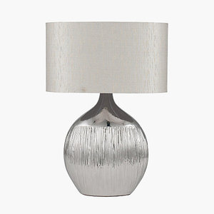 Luxury Modern Aluminum <b>Round</b> <b>Table</b> Lamp Chrome Designer Decorative <b>Bedside</b> Lamp Diwali Manufacturer India Luxury Home Decor - Product Image 4