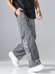 Pantalon homme coupe slim noir, pantalon de cérémonie formel, taille élastique, pour mariage et soirée - Product Image 1