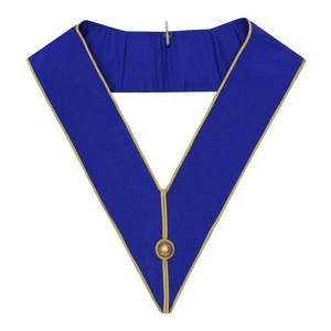 Collier de régalia maçonnique artisanal haut de gamme, brodé à la main avec bordure dorée en bullion, fournisseur britannique de régalia de loge de haute qualité - Product Image 4