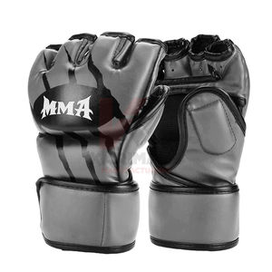 Guantes Profesionales de PU para MMA, Ligeros y Transpirables, con Correa de Muñeca Ajustable para Sparring y Entrenamientos en el Gimnasio - Product Image 5