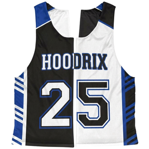 Custom Sublimated Basketball Jersey Tank <b>Top</b> Unisex White Black Blue Player Name Number 25 Breathable Moisture Wicking Athletic - Product Image 1