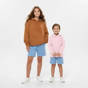 Conjunto de Sudadera con Capucha para Niñas, Sudadera con Capucha Elegante y Cómoda, Pantalones Cortos a Juego, Tela Suave de Primera Calidad, Atuendo Informal Moderno - Product Image 2