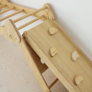 Cadre d'escalade triangulaire pliable Montessori pour aire <span class=keywords><strong>de</strong></span> <span class=keywords><strong>jeux</strong></span> intérieure avec <span class=keywords><strong>arche</strong></span> et toboggan pour bébé pour l'école - Product Image 3