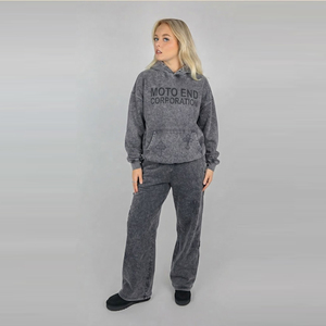 Ensemble sweat à capuche et jogging Moto End Corporation pour femme, en molleton, décontracté, toutes saisons, tricoté, manches longues, coupe ample - Product Image 3