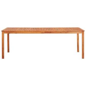 Grande table à manger en bois d'acacia massif naturel durable, tables d'extérieur - Product Image 2