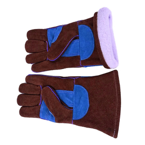 New Trending Product Safety Construction Welder Work <b>Gloves</b> Top Quality Cowhide Leather Industrial Use Safety Welding <b>Gloves</b> - Product Image 2