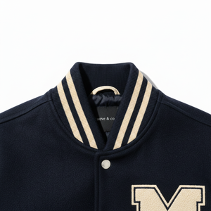 <b>Top</b> Selling <b>High</b> Quality Men's Varsity Jacket Customized Lightweight Windproof <b>Leather</b> Jacket for Winter - Product Image 4