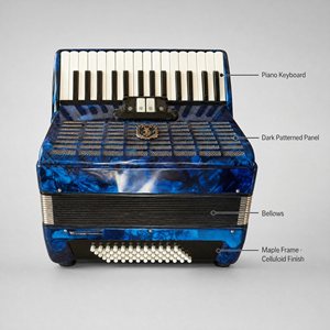 Acordeón Cromático de 30 Teclas y 60 Bajos, Instrumento para Estudiantes Avanzados, con Estuche Portátil para Escuelas de Música, Conservatorios y Entrenamiento - Product Image 2