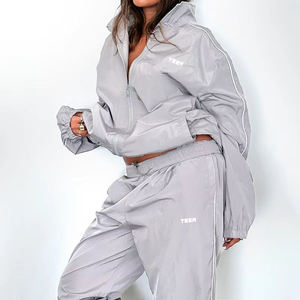 loose fitting 2026 Custom Logo Sportswear Sweatsuit Workout Fitness Fleece <b>Plus</b> <b>size</b> <b>Jogger</b> <b>Sets</b> Tracksuit for Women - Product Image 1