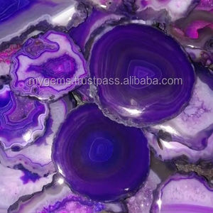 Cristales de ágata multi-druzy semipreciosos 100% naturales, rodajas pulidas de gran tamaño, piedras preciosas sueltas para la fabricación de joyas y decoración. - Product Image 3