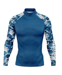 Maillot de bain à manches longues pour homme, séchage rapide, protection UV, protection solaire UPF 50+, haut de gamme pour la natation - Product Image 6