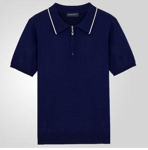 Camisa de Verano para Hombre, Nueva, con Cierre, Estilo Casual de Negocios, Transpirable, de Tela de Lana, Manga Corta, con Decoración Bordada - Product Image 5