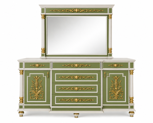 Juego de dormitorio de lujo inspirado en la Roma antigua, tallado a mano, en madera maciza de teca, muebles de dormitorio clásicos europeos, cama tamaño king para Europa. - Product Image 4