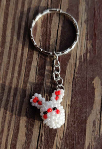 Llavero de conejo con cuentas, accesorio para bolso, hecho a mano, ecológico, para bodas y manualidades. - Product Image 3