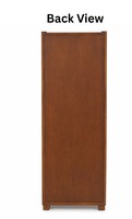 Table de toilette haute moderne en bois de manguier massif avec quincaillerie en fer |   Meuble de toilette avec miroir sur pied et 2 tiroirs |   Écologique et durable