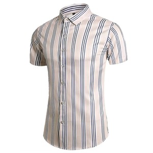 Chemise d'été pour homme à imprimé mode, col à revers, simple boutonnage, manches courtes, grande taille, décontractée, de haute qualité, coupe ajustée, respirante et écologique - Product Image 4