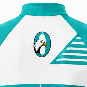 Ensemble maillot et short de cyclisme blanc turquoise, manches courtes, fermeture éclair intégrale, respirant, rembourré, pour équipe de course cycliste, entraînement, performance sportive - Product Image 4