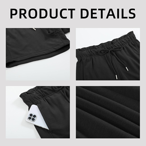 Shorts en molleton de coton premium pour hommes, coupe décontractée, doux, en tissu éponge, pour la course, la gym, le fitness, look décontracté, streetwear, shorts pour femmes - Product Image 6