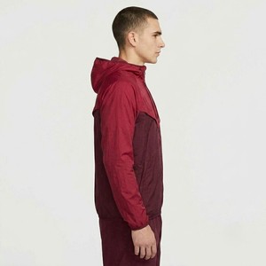 Meyba Sport Men's Hooded Windbreaker <b>Jacket</b> Color Blocking Zipper Front Lightweight Spring Outdoor Wear - Product Image 3