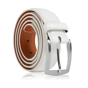 Ceinture en cuir décontractée pour homme, véritable cuir de luxe, boucle en acier, légère et confortable - Product Image 2