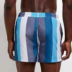 Shorts de bain décontractés pour hommes, personnalisés, en gros, pour l'été, tricotés, séchage rapide, respirants, en polyester écologique, vêtements de fitness, OEM - Product Image 6