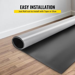 Pavimento da Ballo Portatile 6.6x15.7ft, Spessore 1.5mm in PVC Grigio/Nero, per Pratica di Danza con Spessore 5mm - Product Image 4