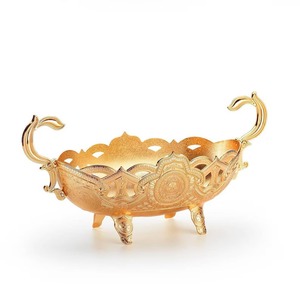 ชามใส่ขนมและช็อกโกแลตทรงกอนโดลาสีเงินขนาดใหญ่ เหมาะสำหรับโต๊ะกาแฟ โต๊ะข้าง หรือสถานีของหวาน จากอินเดีย - Product Image 6