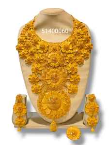 AWAIS HOUSE Ensemble de collier en laiton plaqué or 6 grammes, serti de diamants à griffes, style Hiphop Infinity, pour femmes africaines, festivals, mariages et fêtes - Product Image 4