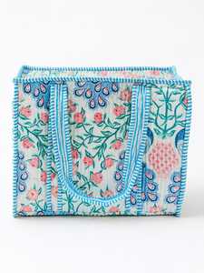 Bolsa de Mano Acolchada de Algodón con Diseño Floral de Veer Handicrafts, Cierre de Cremallera, Gran Capacidad, Estilo Moderno, Hecha en Rajasthan, para Compras y Viajes - Product Image 1