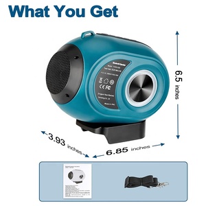 <span class=keywords><strong>Altavoz</strong></span> Bluetooth Inalámbrico para Batería <span class=keywords><strong>Makita</strong></span> de 18v, Emparejamiento TWS, BT5.3, Entrada AUX TF USB, <span class=keywords><strong>Altavoz</strong></span> Bluetooth Portátil para Fiestas en Casa - Product Image 6