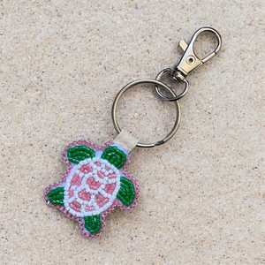 Custom Beaded Flower Keychain Floral Pendant <b>Key</b> <b>Ring</b> Handmade Gift <b>Accessory</b> for Wedding Christmas Birthday - Product Image 2