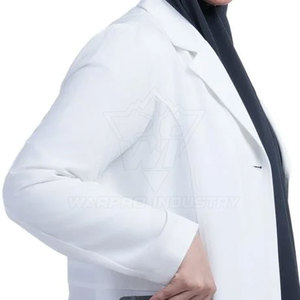 Bata de Laboratorio con Manga Larga, Cierre de Botones Frontales, Tela Cómoda y Bolsillos, para Uso en Fábricas - Product Image 4