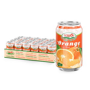 Produit de jus d'orange du Vietnam saveur naturelle 330ML jus en conserve boissons usine gros jus de fruits et légumes fournisseur - Product Image 1