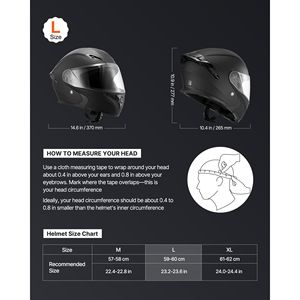 Casco Modular para Motocicleta con Visera Transparente Grande para Adultos, Cómodo para Motocross, Carreras y Uso en Calle - Product Image 2
