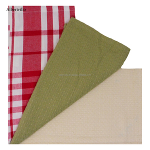 Juego de 3 toallas de mano de cocina, paños de limpieza multiusos de algodón, secado rápido, toallas de té de cocina de Golf lisas de la India - Product Image 3