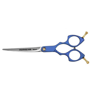 Curved Professional <b>Dog</b> Grooming <b>Scissors</b> in Blue High-Quality VG10 Steel Pet Shears for <b>Dogs</b> and Cats Hair Cutting Adjustable - Product Image 2